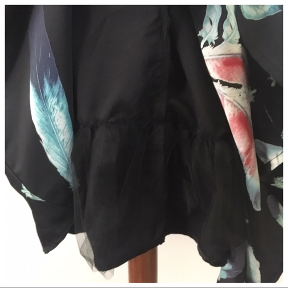 ‼️SOLD‼️ Alice Moon Feather Fit & Flare Dress - Picture 5 of 5